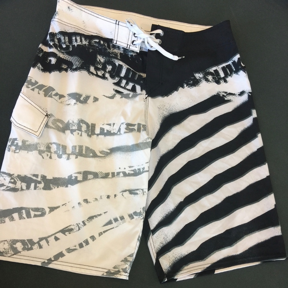 Quicksilver Board Short Swim Trunks Velcro Size 34